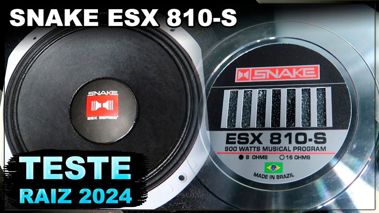 Médio Snake ESX 810-S 10 Pol 450 RMS - Review e Teste 2024