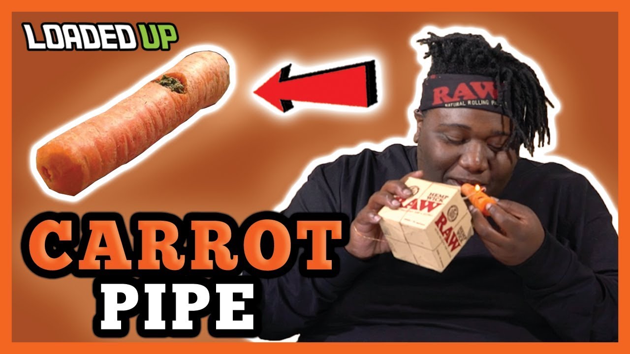 Smoking Weed With A Carrot Pipe