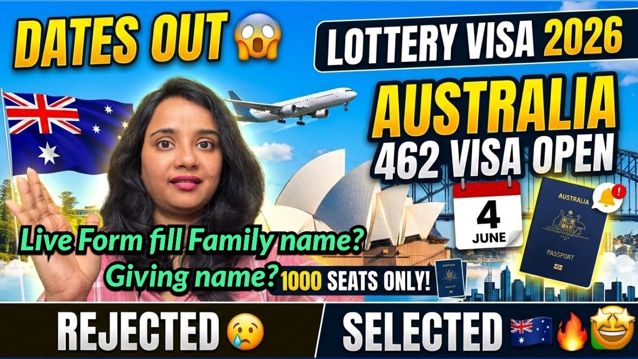 Australia Lottery Visa 2026 😳 Given Name, Family Name, Fees & Full Process