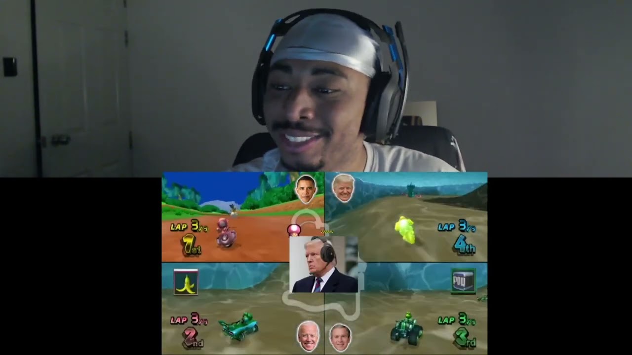 Presidents Play Mario Kart Wii 7 & 8 Reaction
