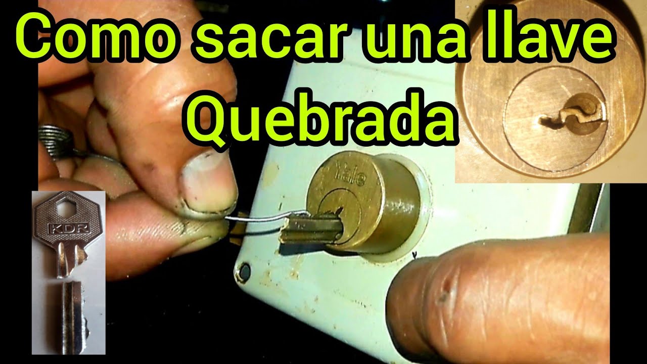 COMO SACAR UNA LLAVE QUEBRADA CON HERRAMIENTAS QUE TENEMOS EN CASA/TRES  MANERAS
