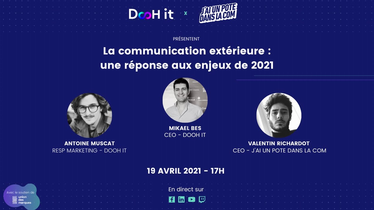 [WEBINAR] La communication extérieure : une réponse aux enjeux de 2021