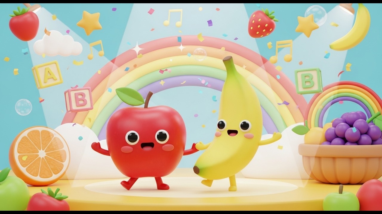 Fruits Song Apple & Banana 🍎🍌 | أغنية الفواكه للأطفال | Arabic Kids Song
