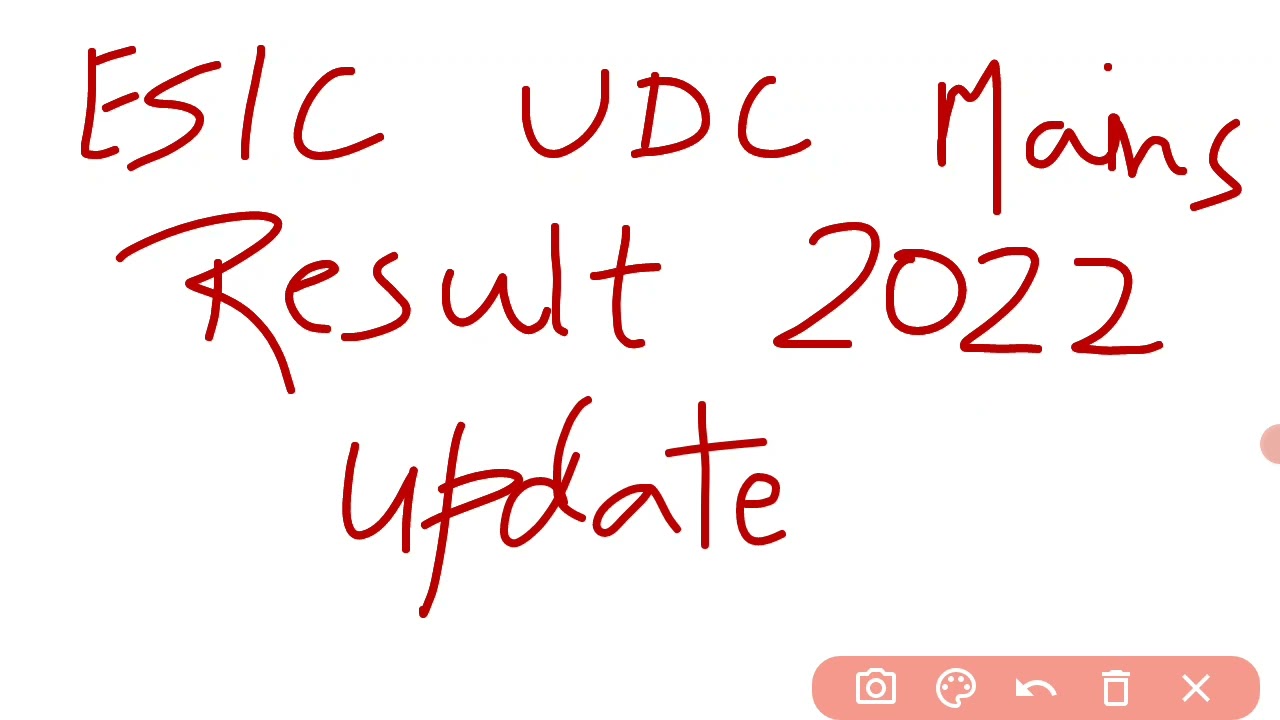 Esic udc mains result date out 2022 #esicudc2022 #esicmts2022 #esicsteno @Examwarrior3112