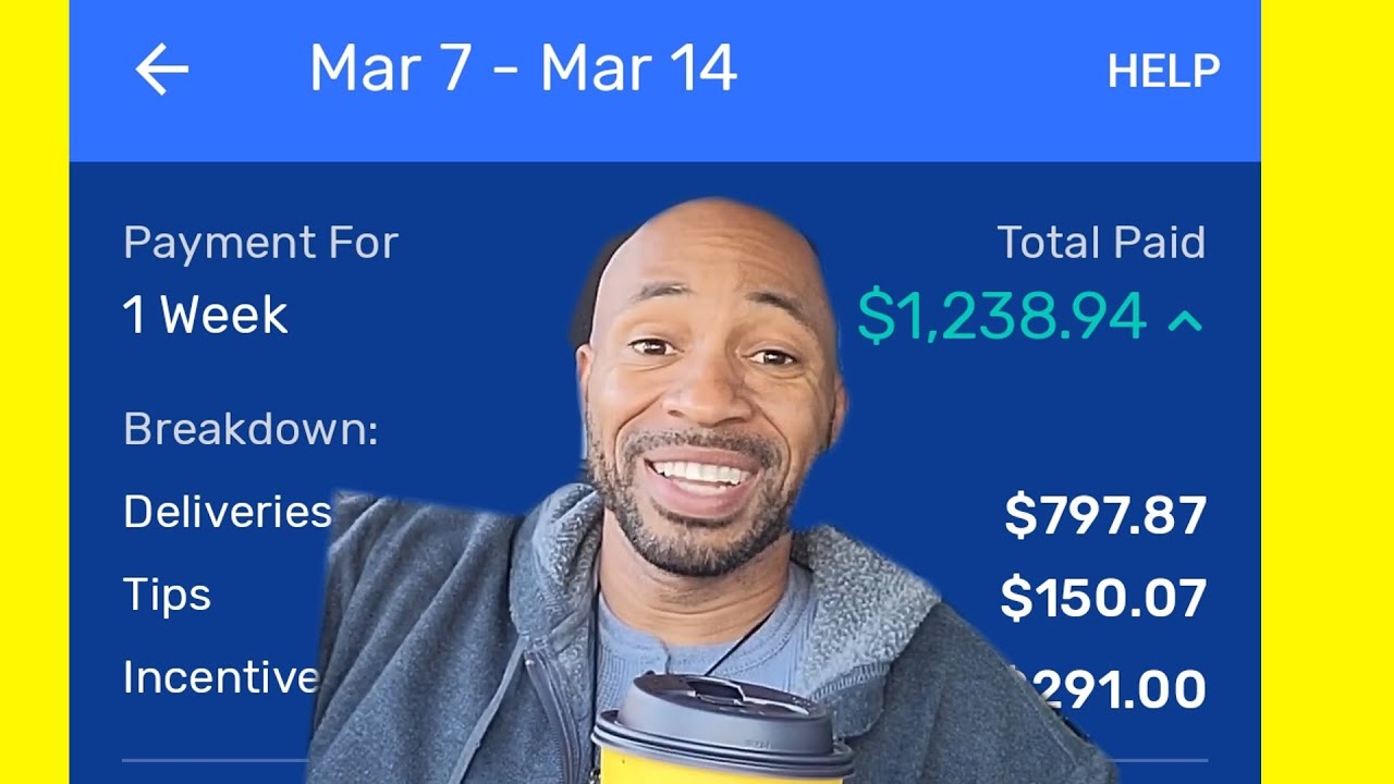 Full-time Spark Deliveries weekly earnings