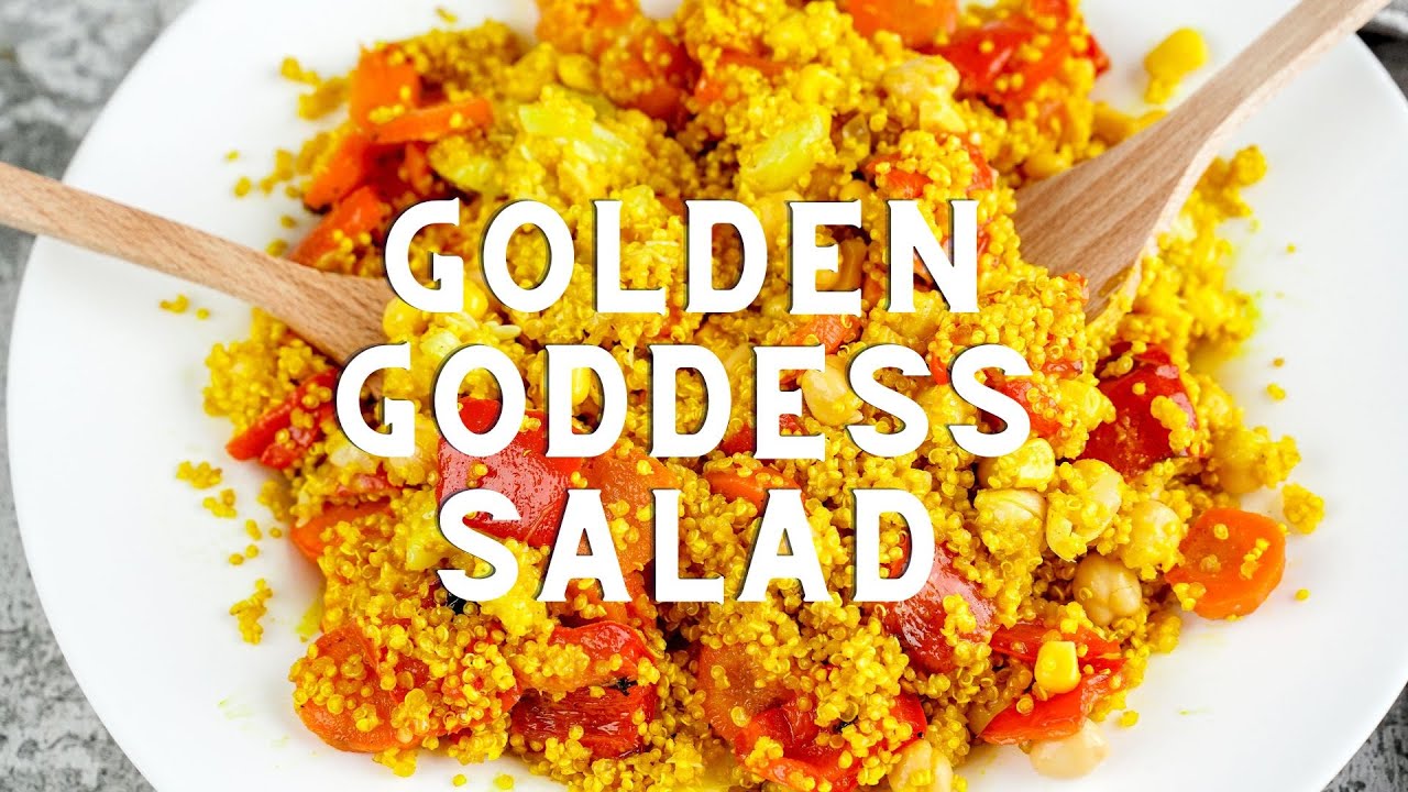 The Best Roasted Vegetable Golden Goddess Salad