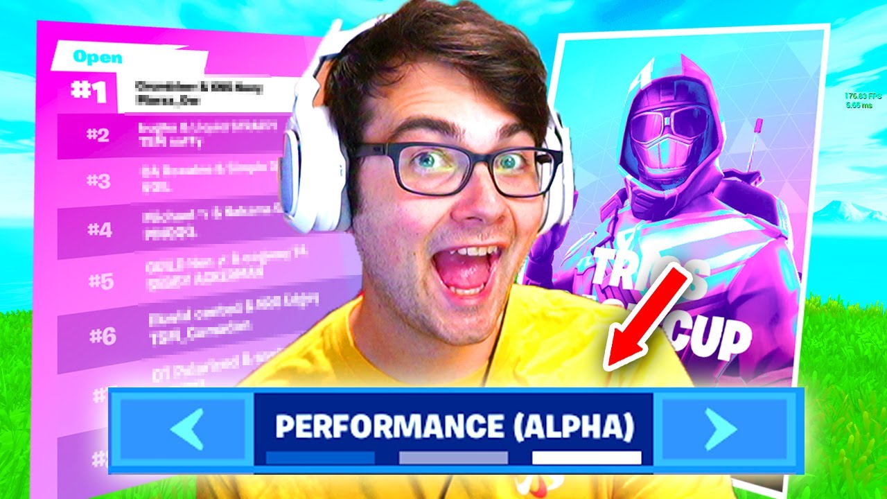 I Competed in the Trio Cash Cup with PERFORMANCE MODE... (Fortnite Competitive)