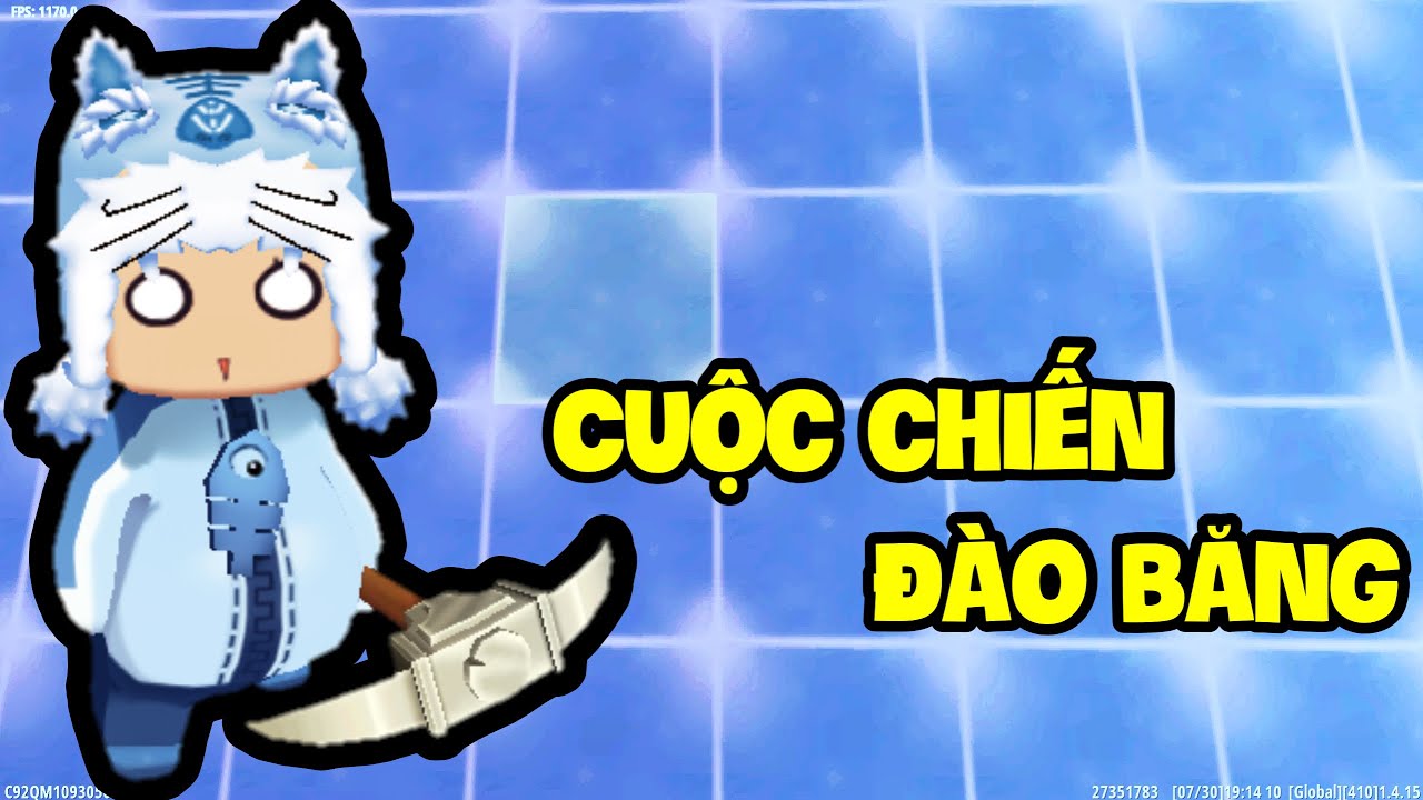 CUỘC CHIẾN ĐÀO KHỐI BĂNG MEOWPEO CHẾ TẠO VẬT PHẨM MẠNH NHẤT TRONG MINI WORLD MINI GAME