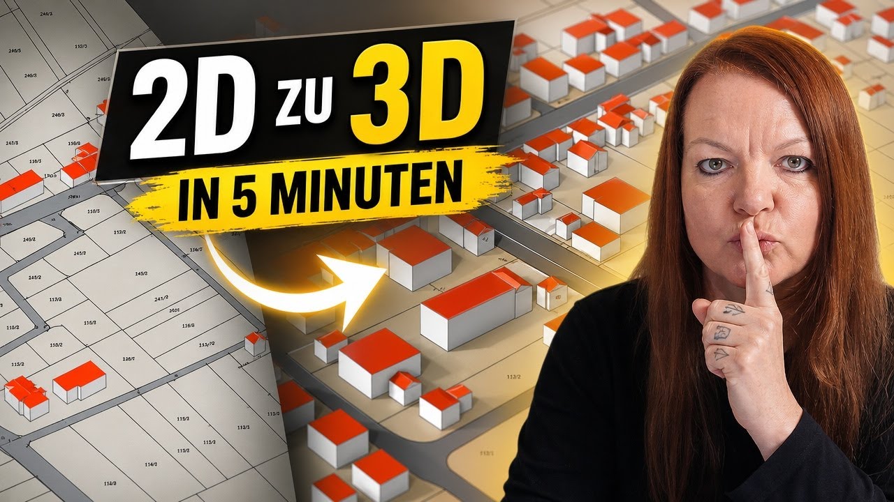 BricsCAD Trick: Katasterdaten blitzschnell in 3D umwandeln