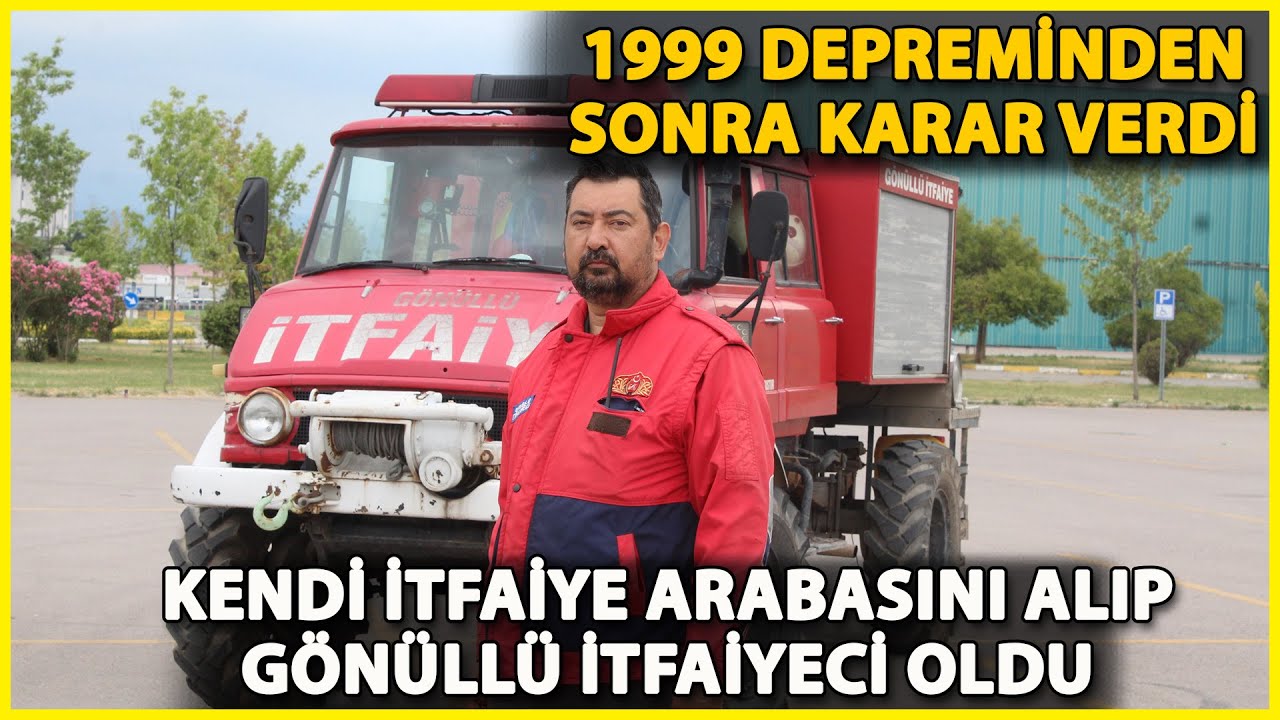 Gönüllü İtfaiyeci, Kendine Ait İtfaiye Aracıyla Yangınlara Müdahale Ediyor