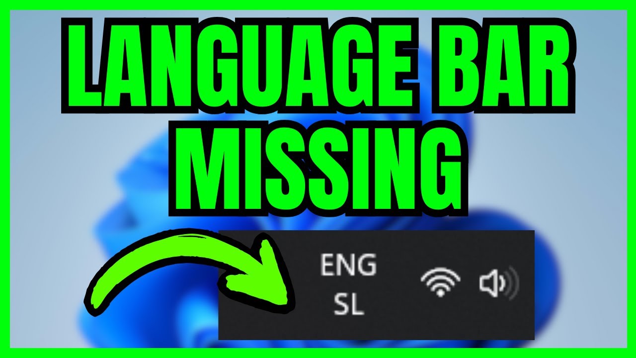 Language Bar MISSING From Taskbar Windows 11 (QUICK FIX) 2026
