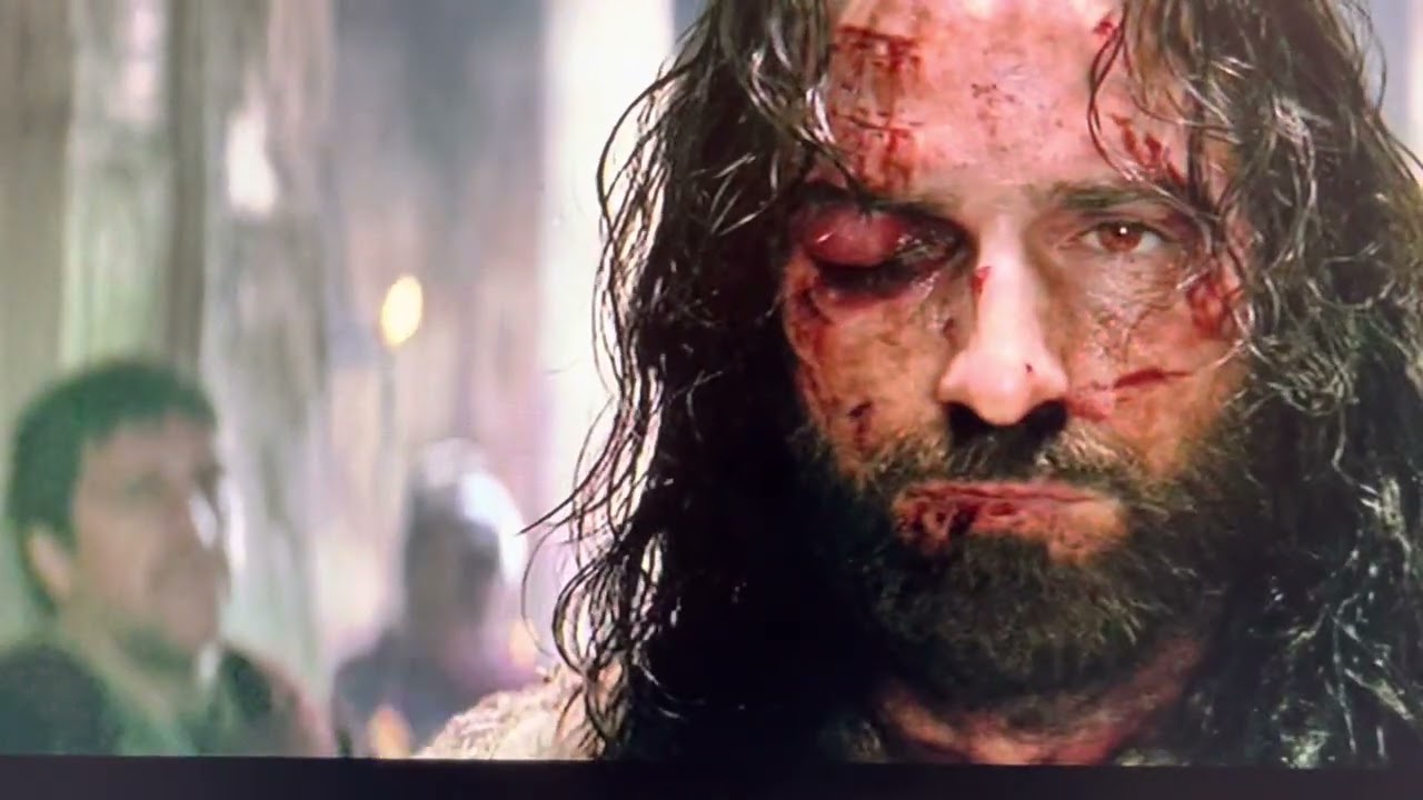 The famous moment where Pilot asks  Jesus Christ, 'what is truth' ? -  Passion of the Christ (2004)