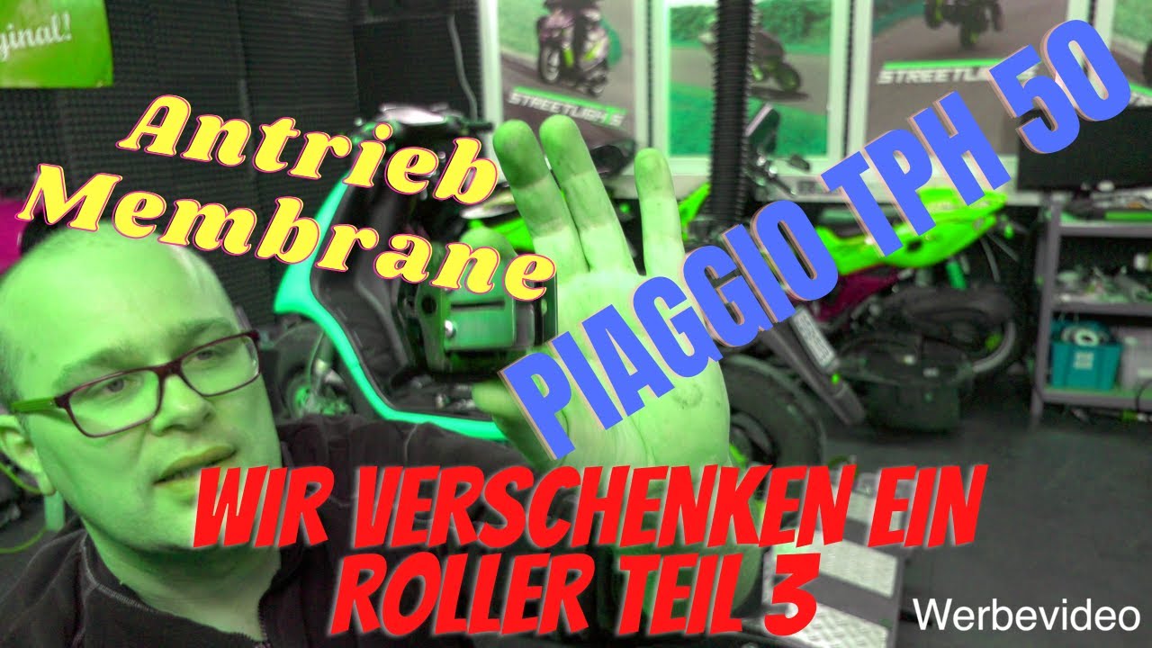 Teil3 - Wir verschenken Roller an die Community. Piaggio TPH . Altes benzin raus , Antrieb prüfen