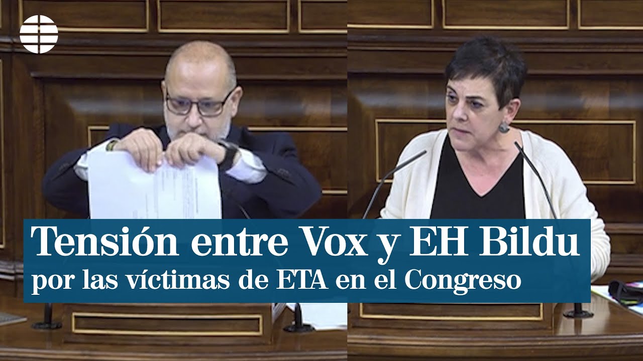 Enfrentamiento entre Vox y Bildu por las víctimas de ETA en el Congreso