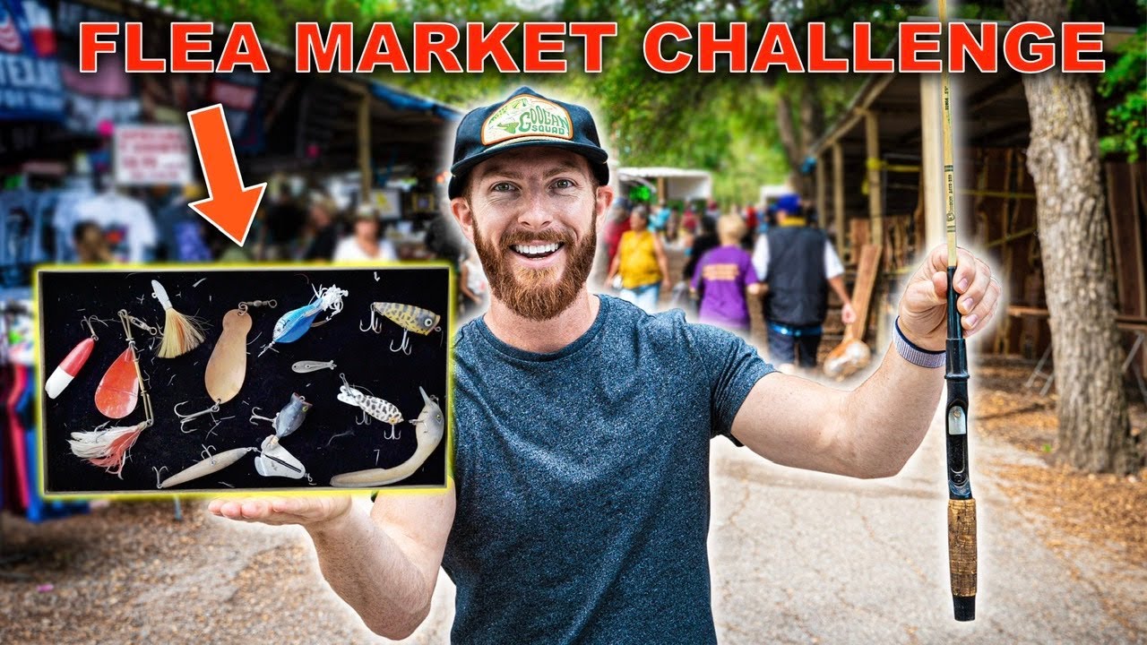 Flea Market Fishing Challenge **Antique Lures** (fishing from Jon Boat built in 1974)