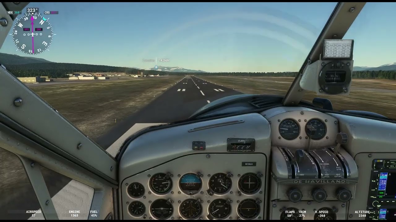 DHC Beaver lands at CYXV Whitehorse CAN