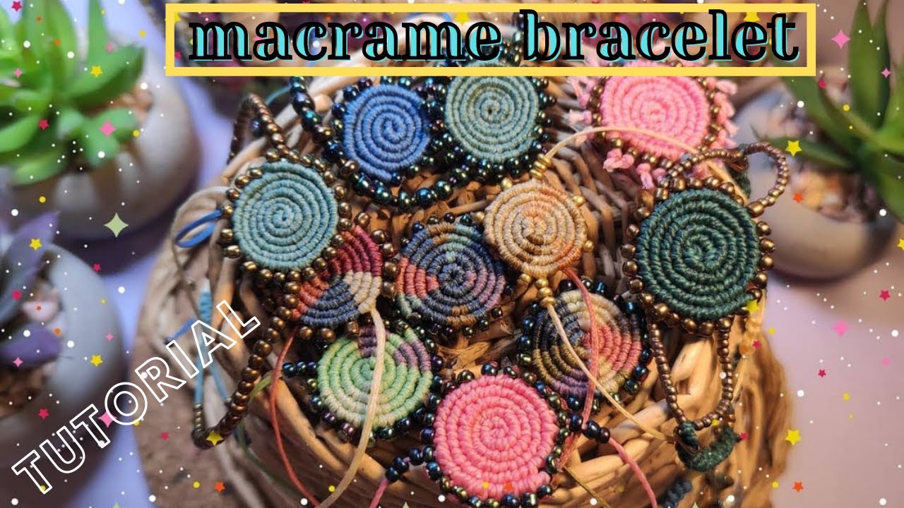 Macrame spiral bracelet – FULL│DIY