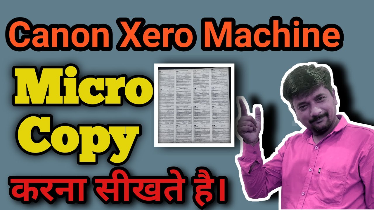 How to make Two side Micro copy ? Canon ir3300 , Micro Xerox kese kare ?