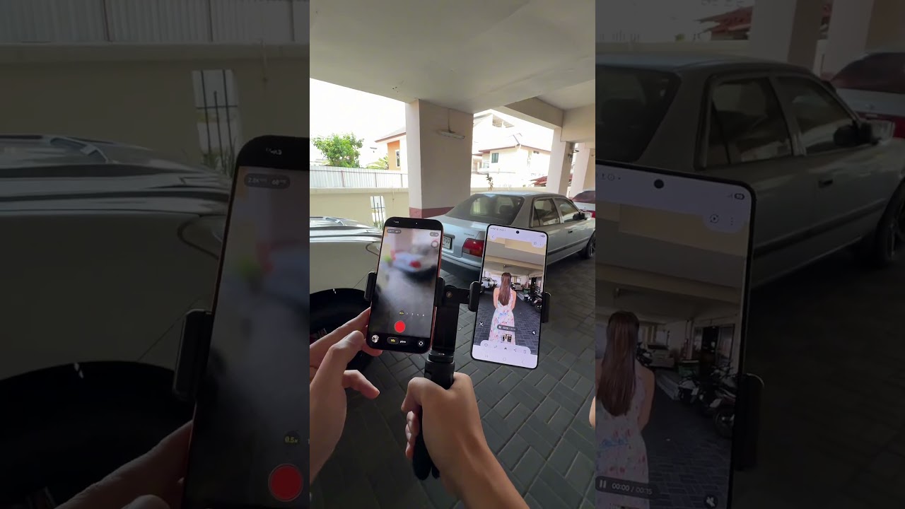 Galaxy S26 Ultra vs iPhone 17 Pro Max Rolling 180&deg; Video test!! #iPhone #SAMSUNG #Video