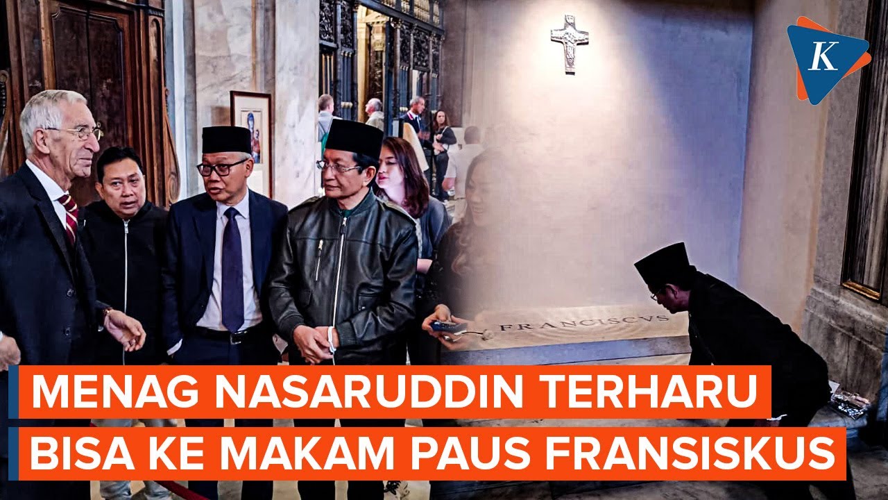 Menag Nasaruddin ke Vatikan, Ikut Antre Ziarah  ke Makam Paus Fransiskus