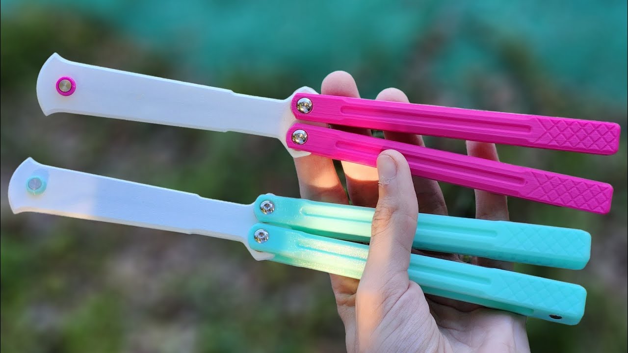 A COMPLETELY CUSTOMIZABLE 3d printed balisong! Flip Forge Edit Unboxing!!
