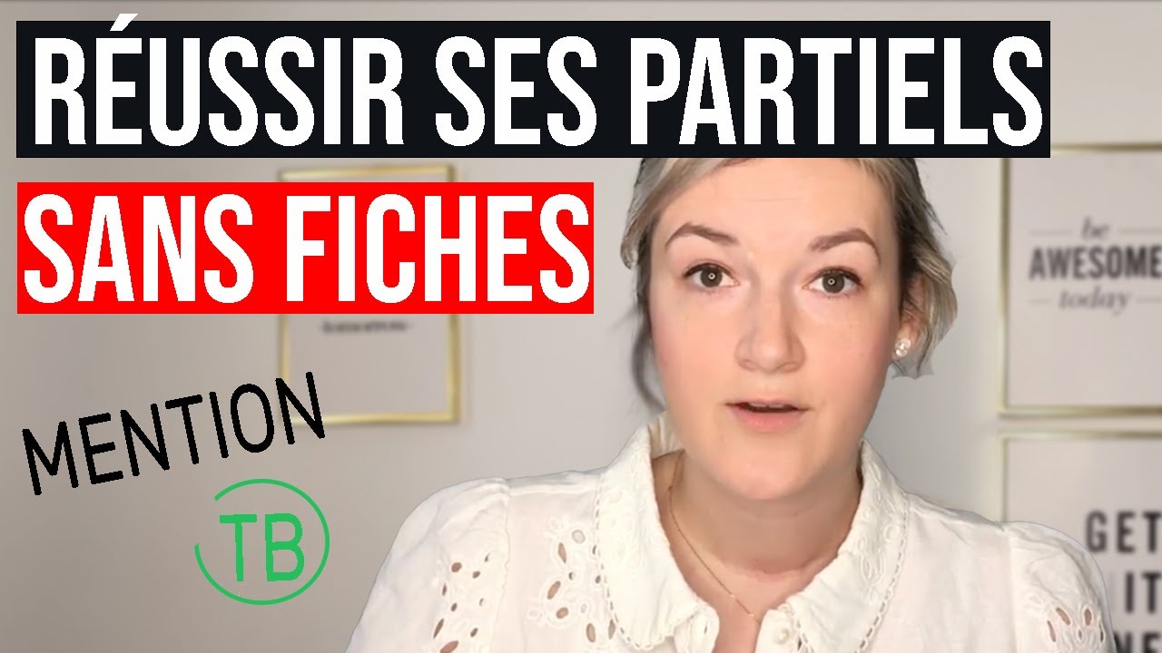 REUSSIR SES PARTIELS AVEC MENTION EN DROIT | APPRENDRE PAR COEUR RAPIDEMENT SANS FICHE (L1 - CRFPA)