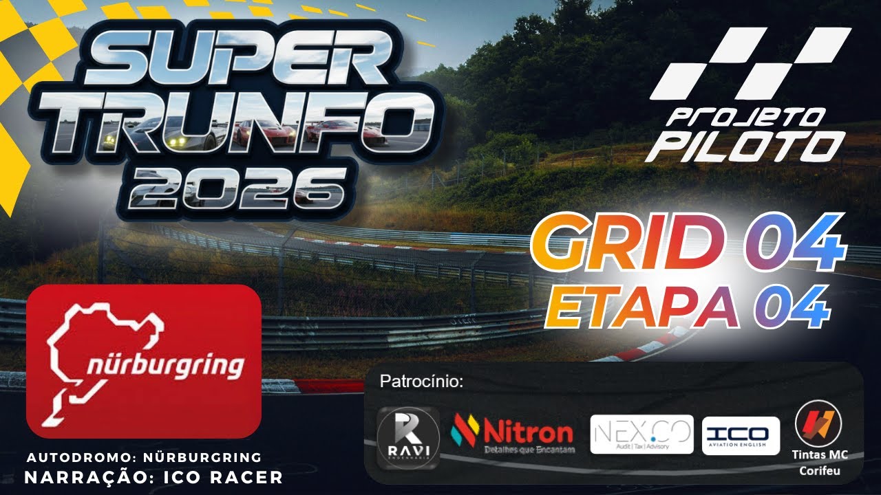 Super Trunfo 2026 | Grid 4 | Etapa 4 |Nürburgring