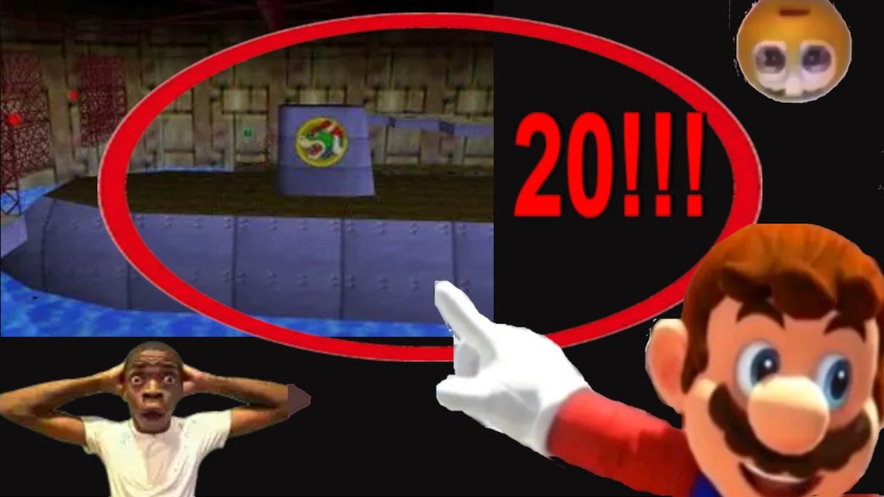 Super Mario 64 16 Star Speedrun 19:10