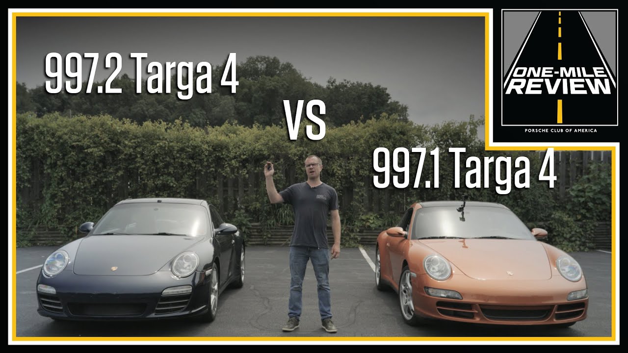 997.1 Targa 4 vs. 997.2 Targa 4: Which Porsche 911 is better? | One-Mile Review