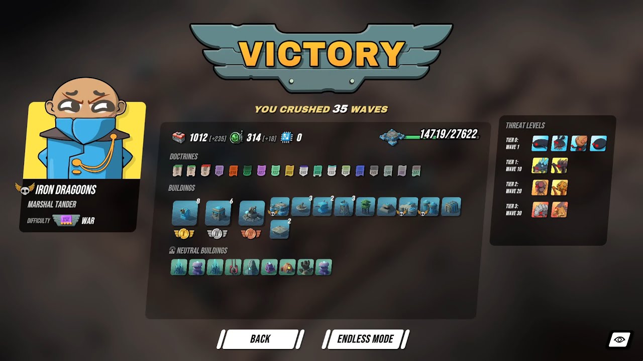 【Tower Dominion】| IRON DRAGOONS - Marshal Tander - War Difficulty (35 Waves)