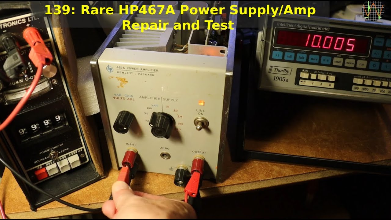 139 - Редкий блок питания/усилитель HP467A: ремонт и тестирование