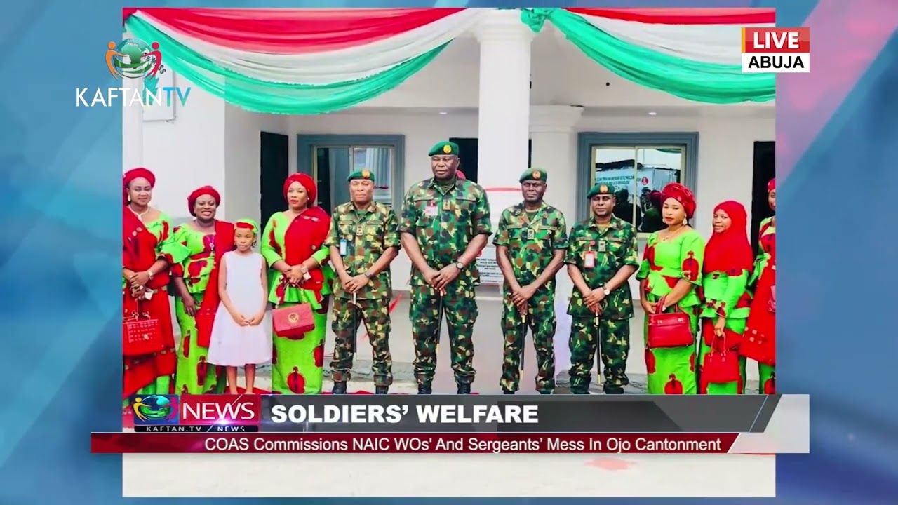 SOLDIERS WELFARE: COAS Commisions NAIC WOs' And Sergeants' Mess In Ojo Cantonment