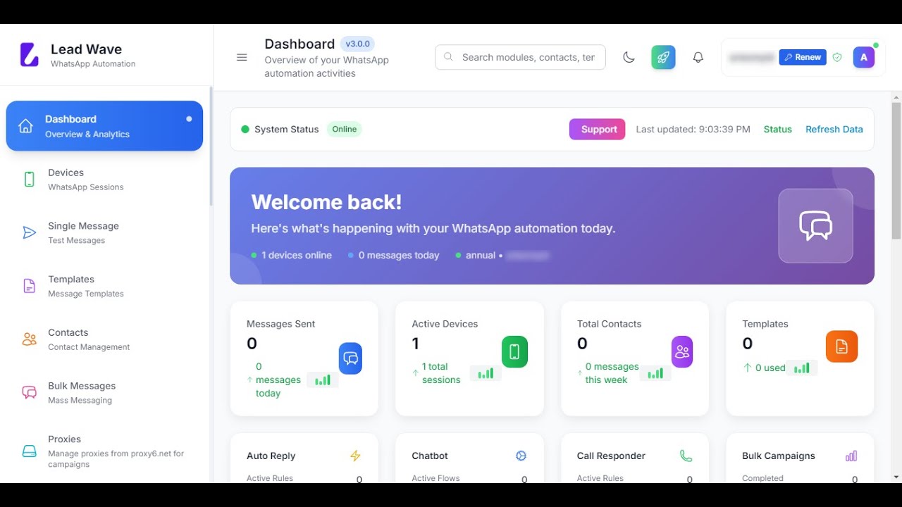 Lead Wave - WhatsApp-маркетинг - Отправка массовых рассылок через кнопку WhatsApp