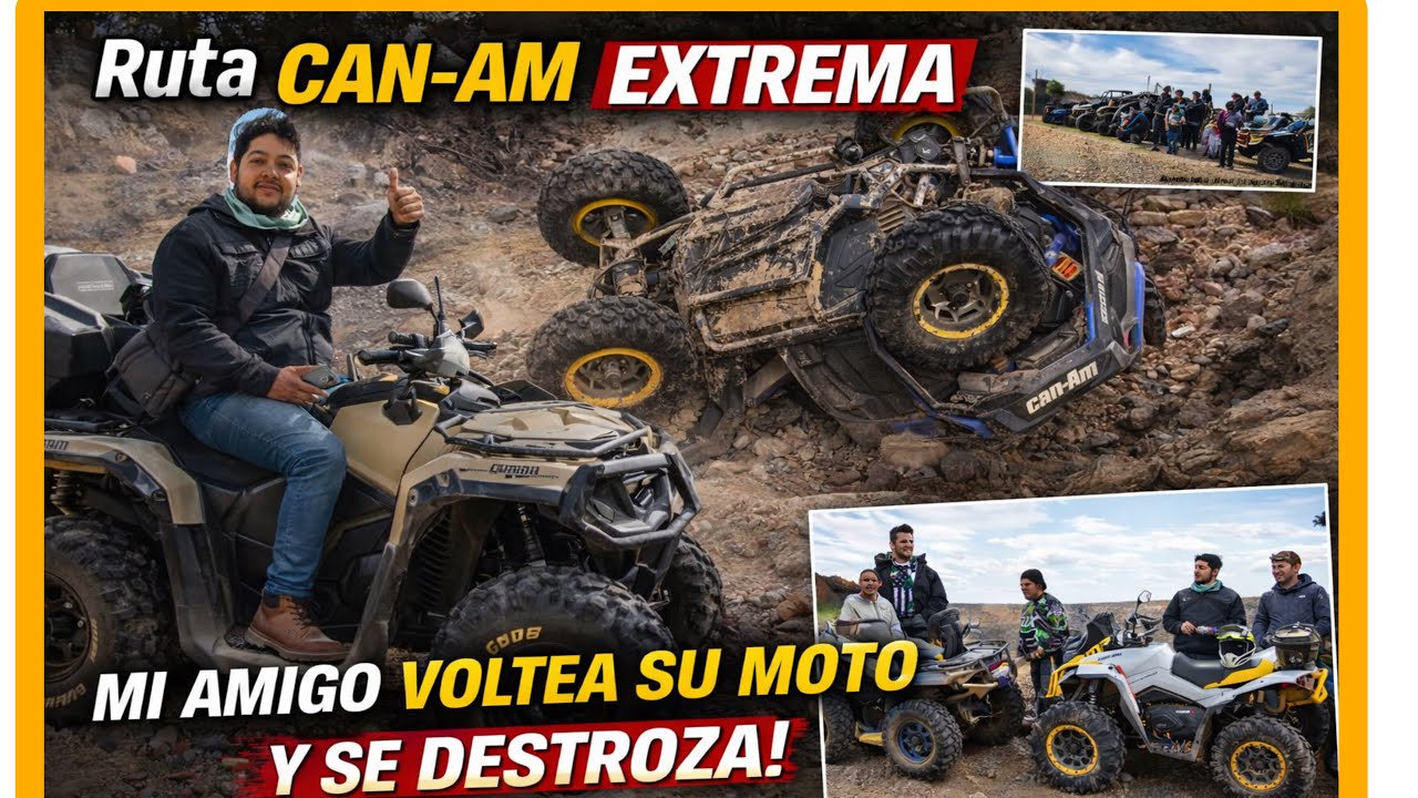 Ruta CAN AM extrema a Cristo REY | Se volteó la cuatrimoto de mi amigo 🔥 