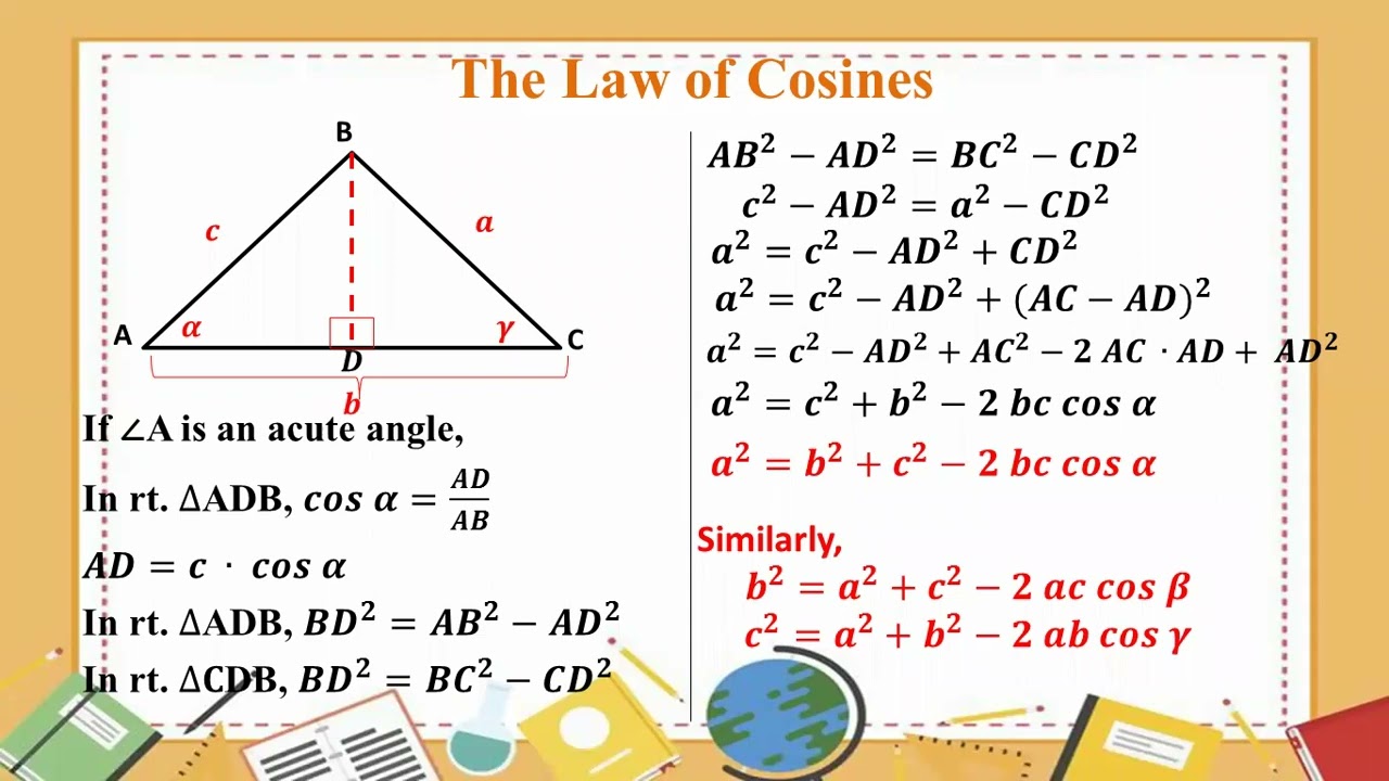 # Grade 11 Math (new course) ch 10 (Law of Cosines)