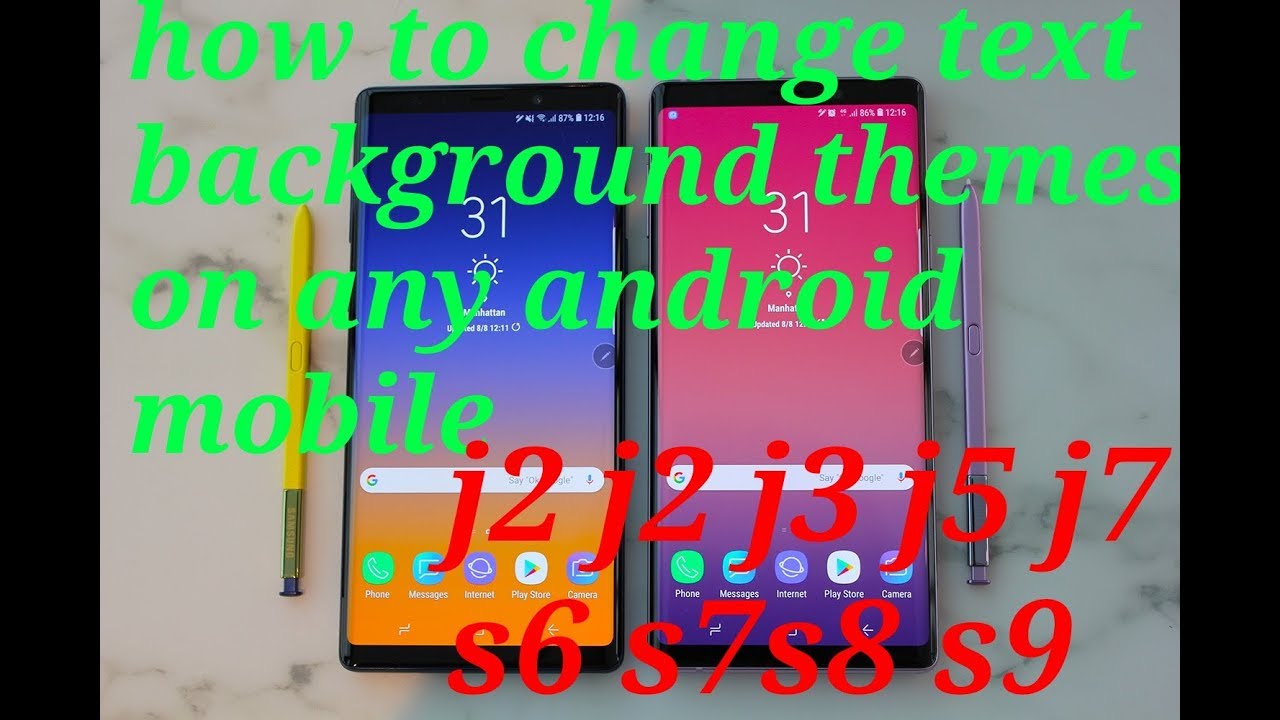 How to change text message background themes on android//teach and learn