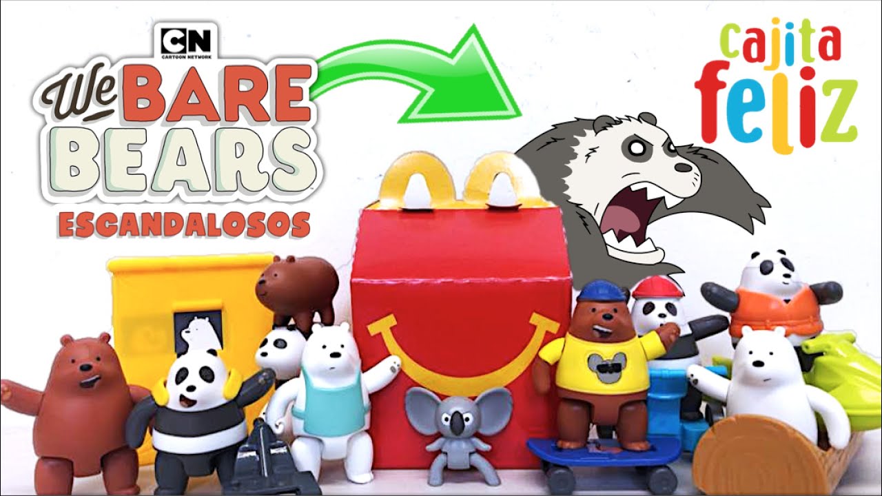 Cajita Feliz ESCANDALOSOS (We Bare Bears) PARTE 2 | McDonalds Colección Internacional 2021 TOY SHOTS