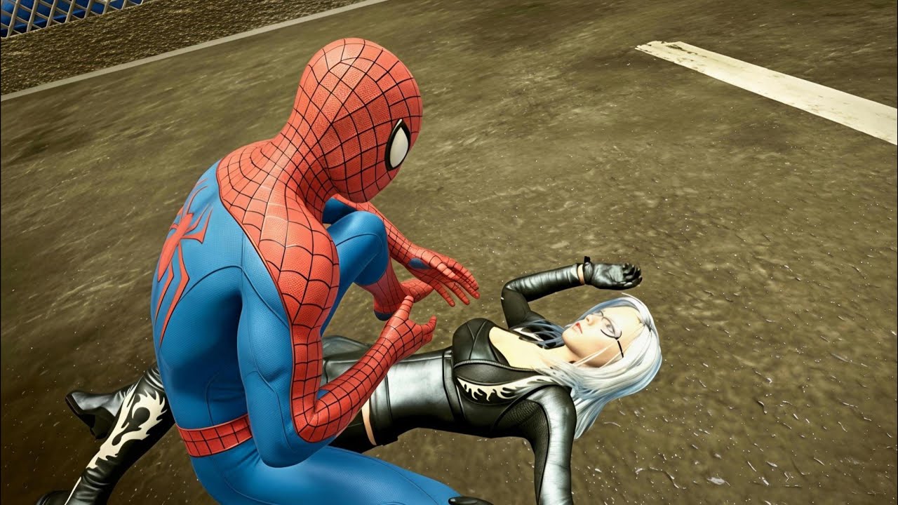 Spider-Man Thwarts Black Cat's Bank Heist! 