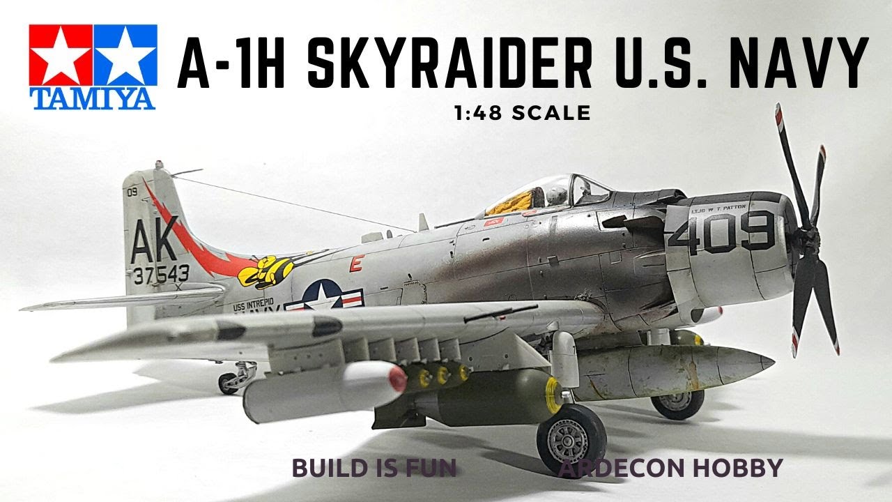 Tamiya Douglas A-1H Skyraider U.S. NAVY model kit building tips