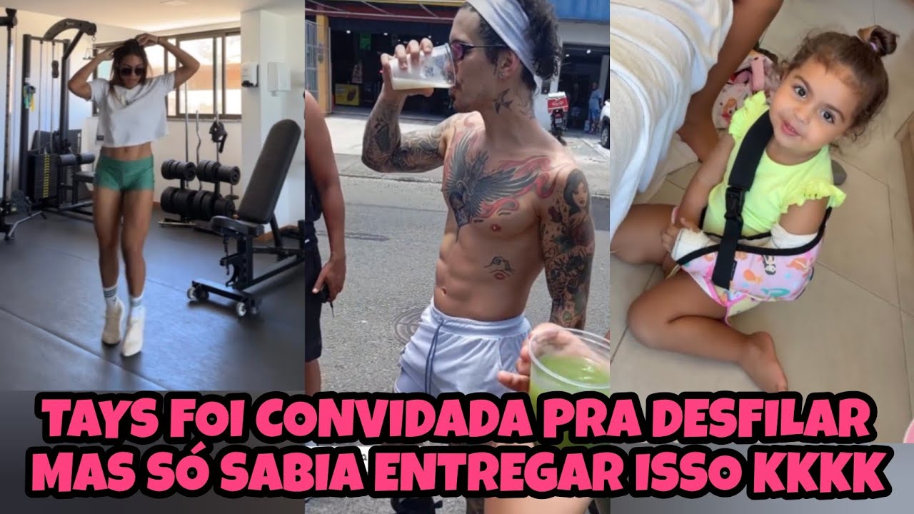 Suco pra ficar trincado!! Biel toma sempre que sai do treino #taysreis #biel #pietra 