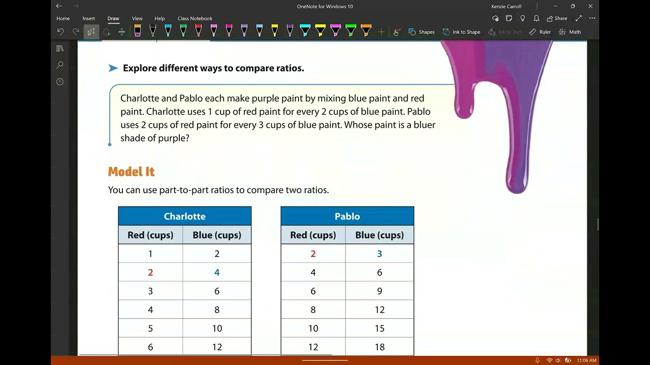 Lesson 14: Session 3 - Develop Comparing Ratios