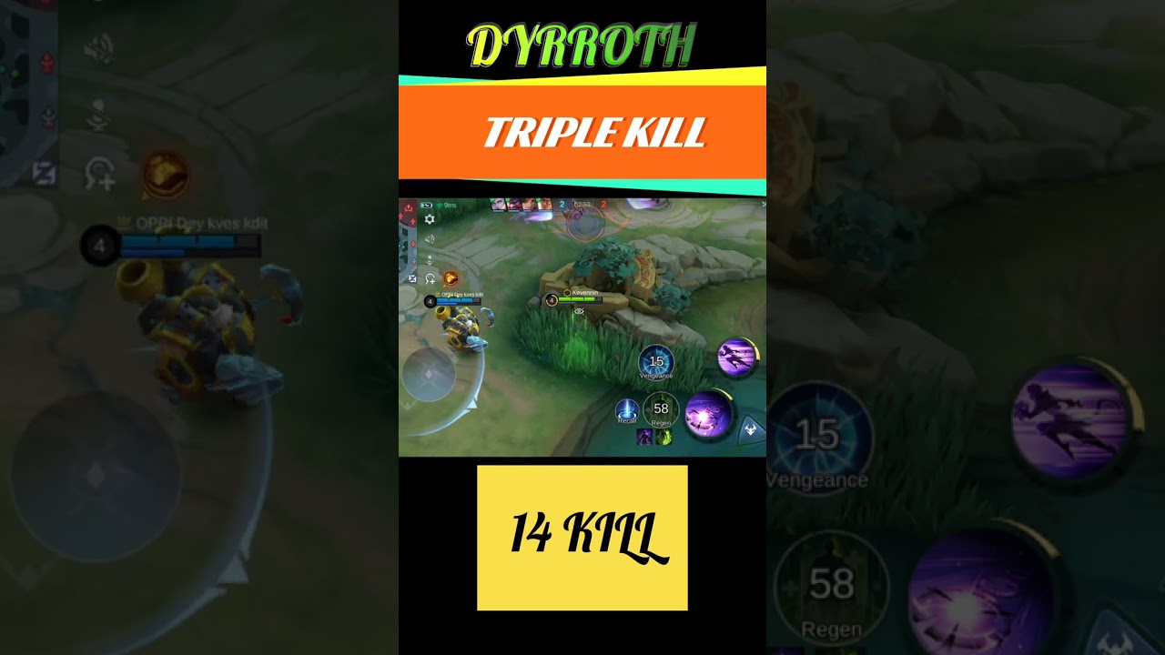 Part 8: Dyrroth: 14 Kill Triple Kill #mlbb #mobilelegends #montage #mlbbgameplay #brutalhero