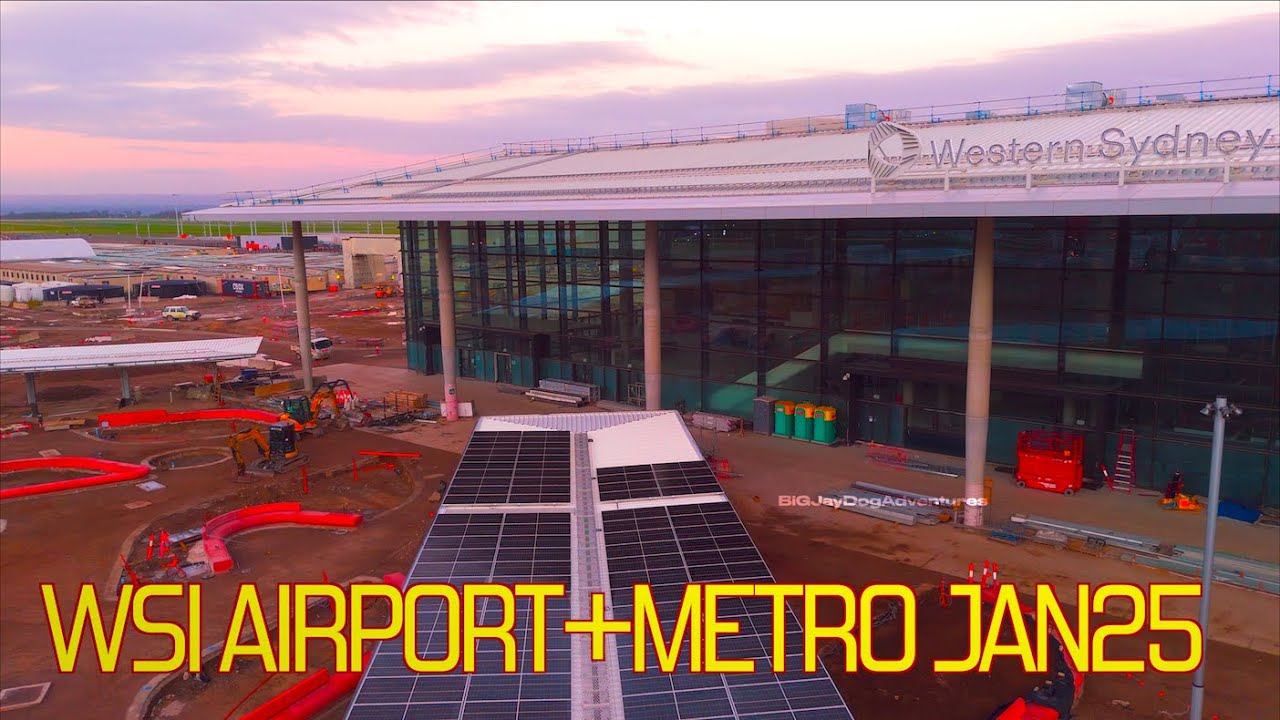 Western Sydney Airport and Metro stations St marys Orchard Hills Luddenham Business Park Australia