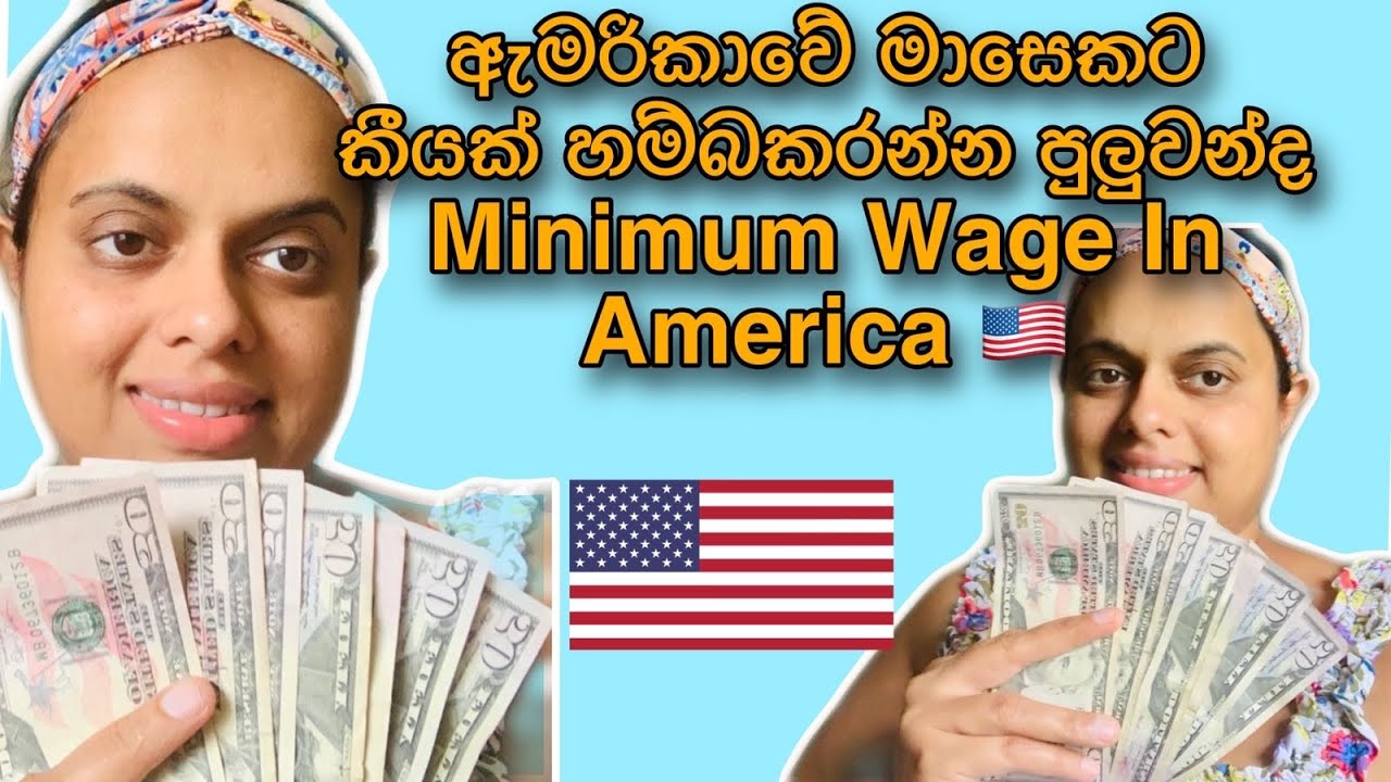 ඇමරිකාවේ මාසෙකට කීයක් හම්බ කරන්න පුළුවන්ද | Minimum Wage In America