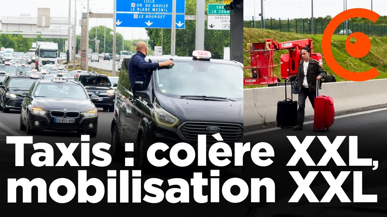 Taxis en colère : 3e jour de très forte mobilisation sur le périphérique Parisien et l'autoroute A1