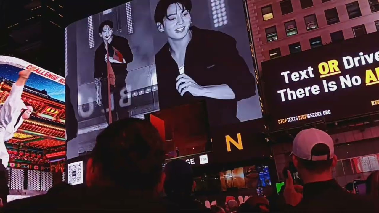 Free Jung Kook Concert in Times Square