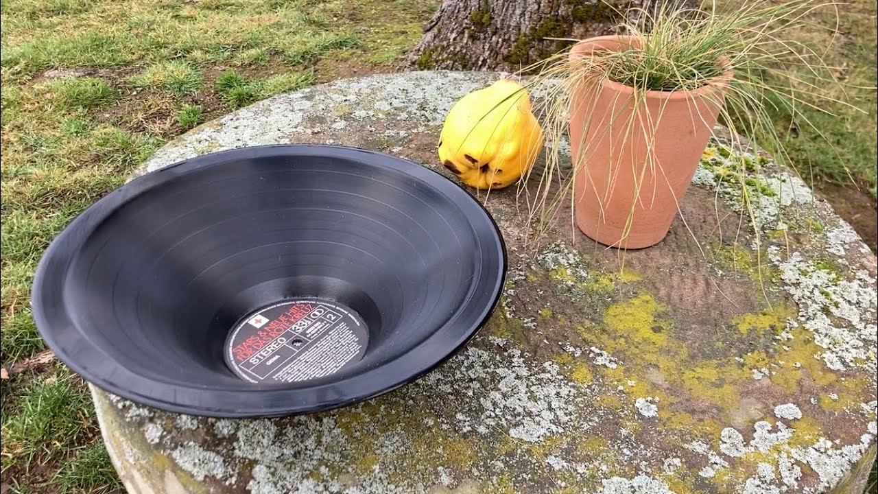 Upcycling - Schallplattenschüssel