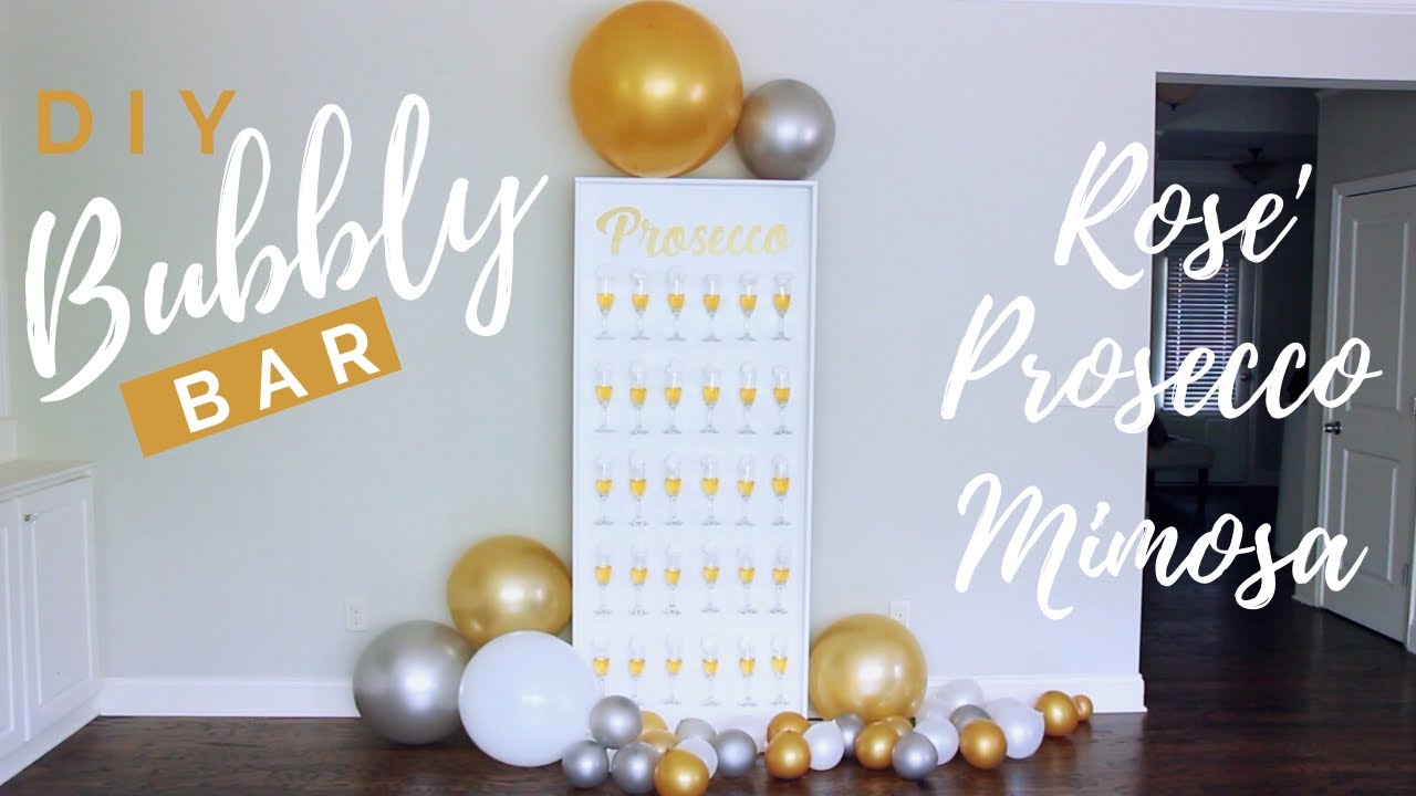 Bubbly Bar DIY | DIY  Prosecco Bar Tutorial
