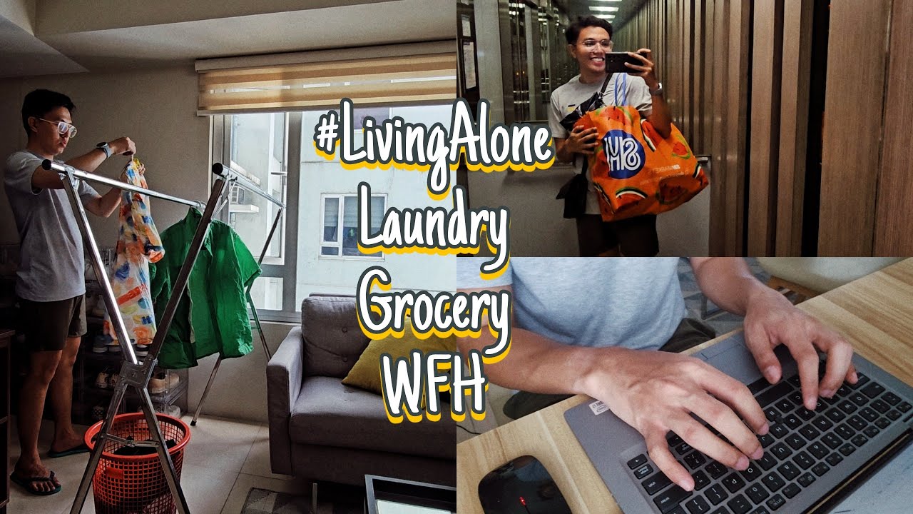 Living Alone in the Philippines | Laundry, Grocery and WFH