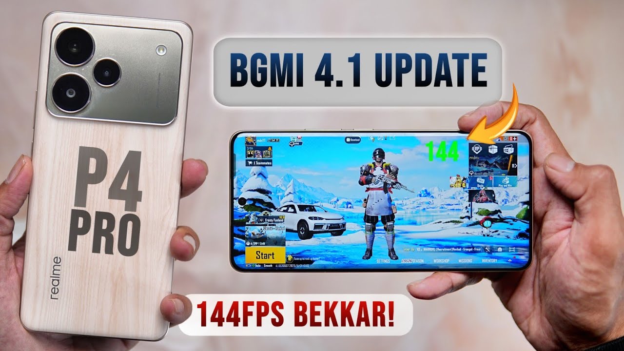 Realme P4 Pro Bgmi Test (BAD 144FPS 🤯) - Best Gaming Phone Under ₹25000 ??